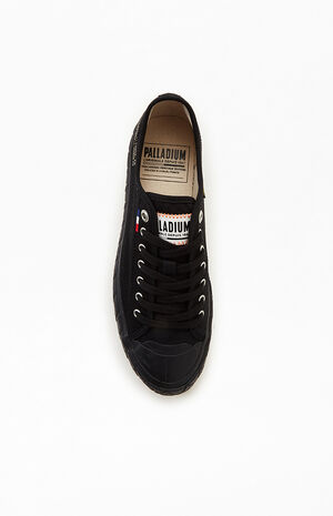 Women's Black Palla Ace Canvas Low Sneakers image number 5