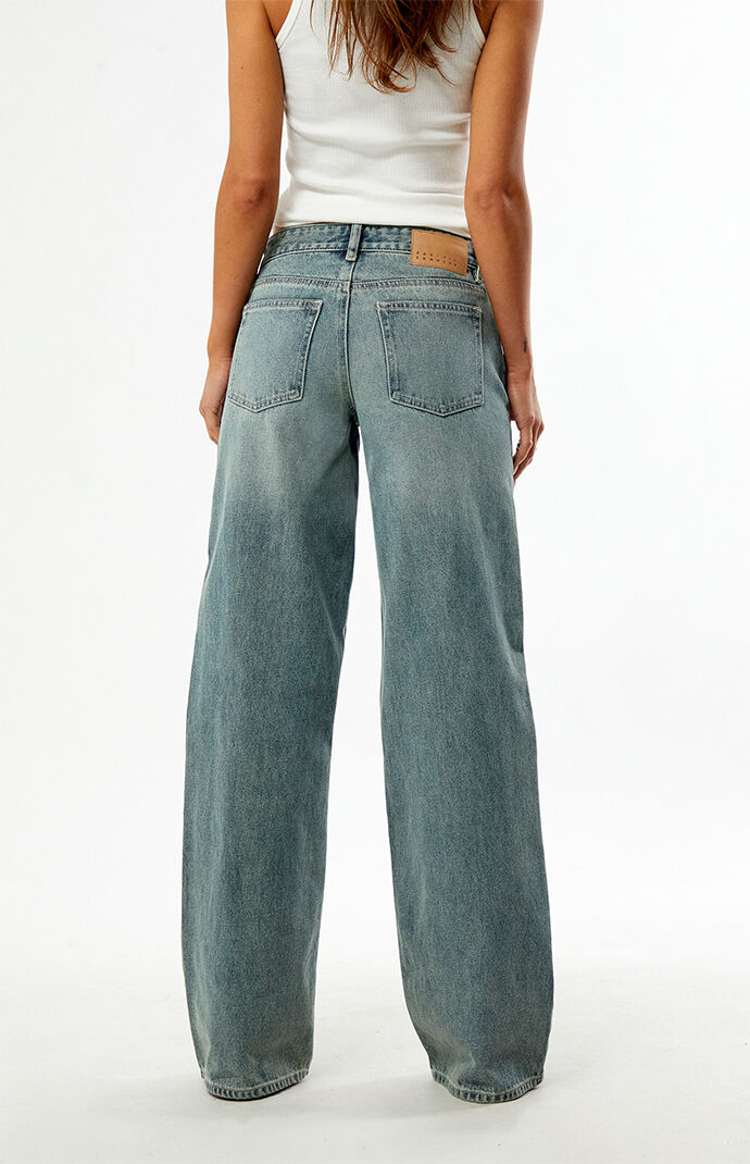 Pacsun Casey Low Rise Baggy Jeans Light Wash