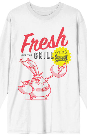 Mr. Krab & The Krabby Patty Long Sleeve T-Shirt image number 2