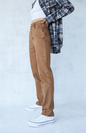 Eco Brown Dad Jeans Eco Brown Dad Jeans image number null