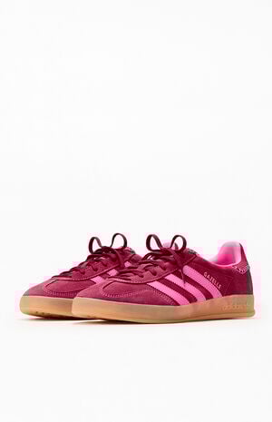 Women's Pink Gazelle Indoor Sneakers image number 2