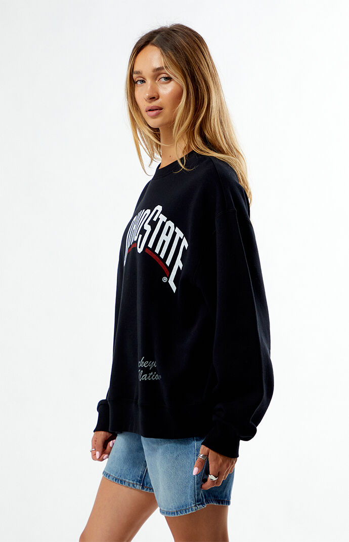 WILD COLLECTIVE x Pacsun Ohio State Crew Neck Oversized Sweatshirt