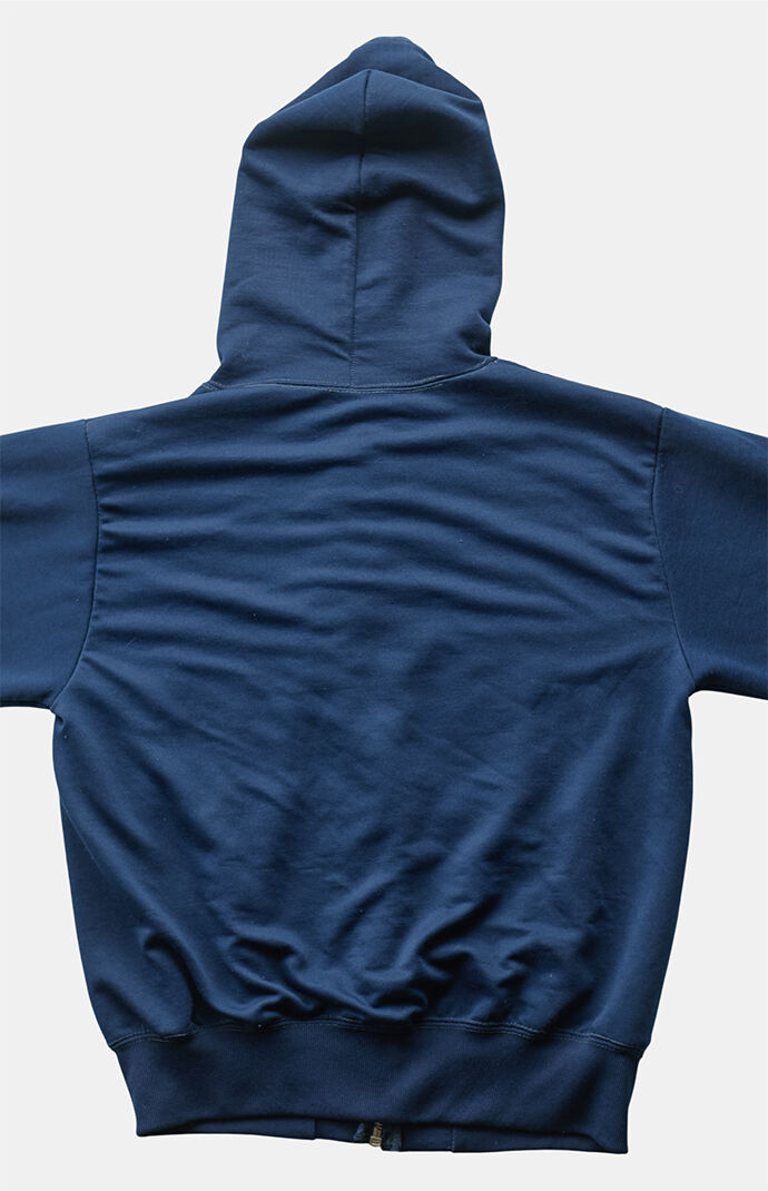 PS VINTAGE '90s Navy Blank Full Zip Hoodie