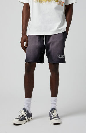 Black Potassium Fleece Volley Sweat Shorts image number 3