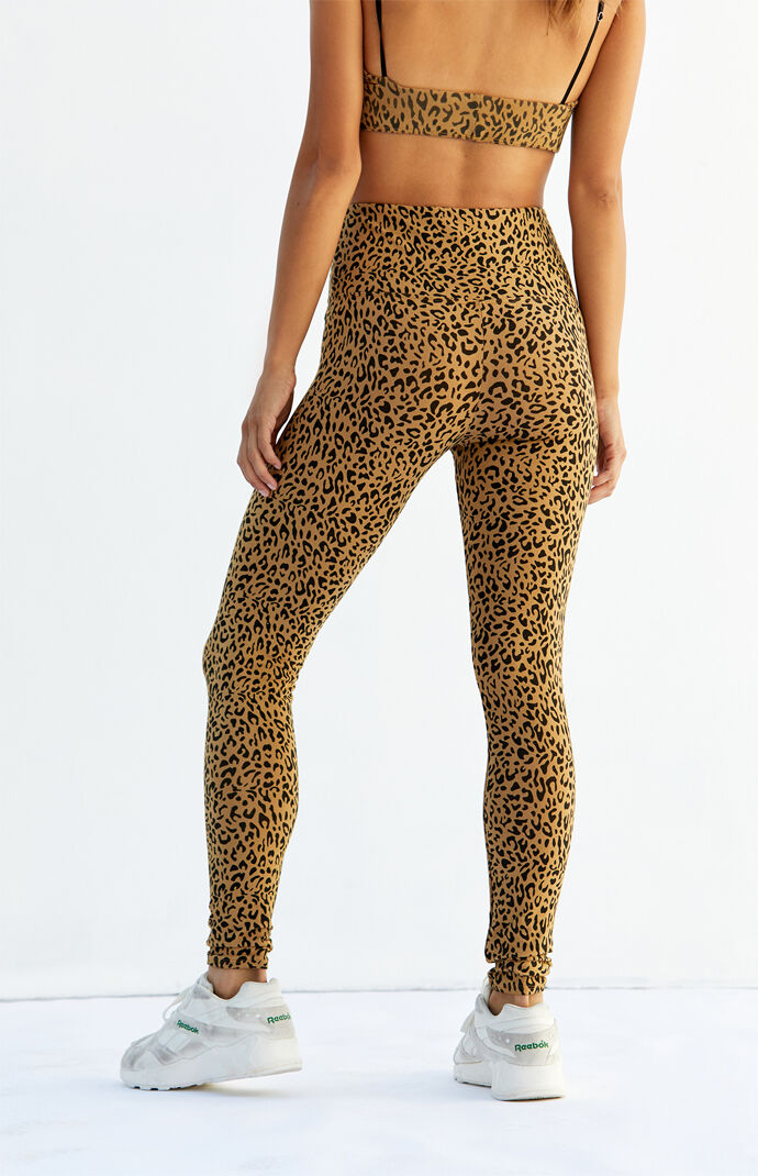 Leopard Print Fluff Leggings