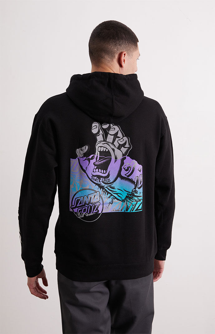 Santa cruz throwdown hand black hoodie best sale