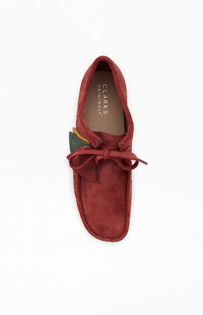 Clarks Burgundy Wallabee Shoes PacSun