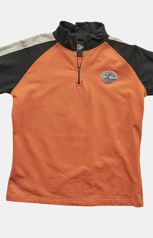 Orange 2000s Harley Davidson Sweatshirt image number 2