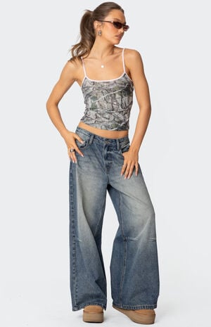 Camo Contrast Tank Top image number 4