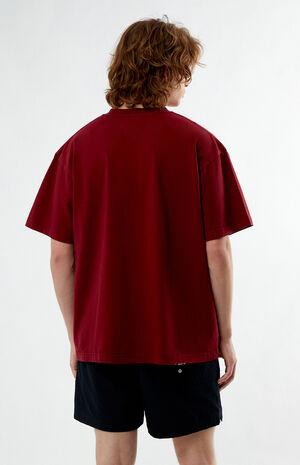 x PacSun Burgundy ESDA T-Shirt image number 3
