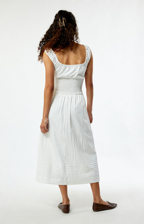 la hearts tie front midi dress green Charmaine Silk Gown in Pale Blue