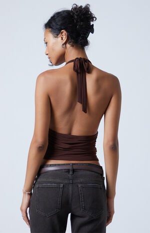 Blair Deep V Halter Top image number 5