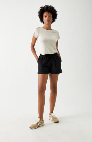 High Waisted Camp Sweat Shorts High Waisted Camp Sweat Shorts image number null