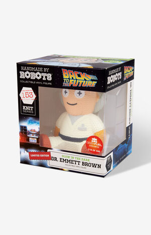 Back to the Future Glow In The Dark Dr. Emmett Brown 153 Knit Series Vinyl Figure image number 6