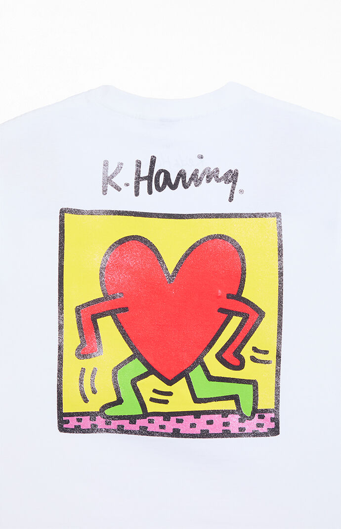 Keith Haring Running Heart T-Shirt | Pacsun