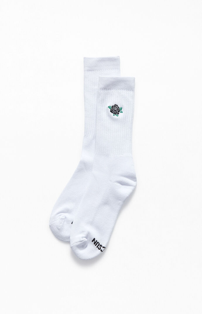 Black Rose Crew Socks