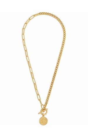Stacie Toggle Chain Coin Necklace image number 1