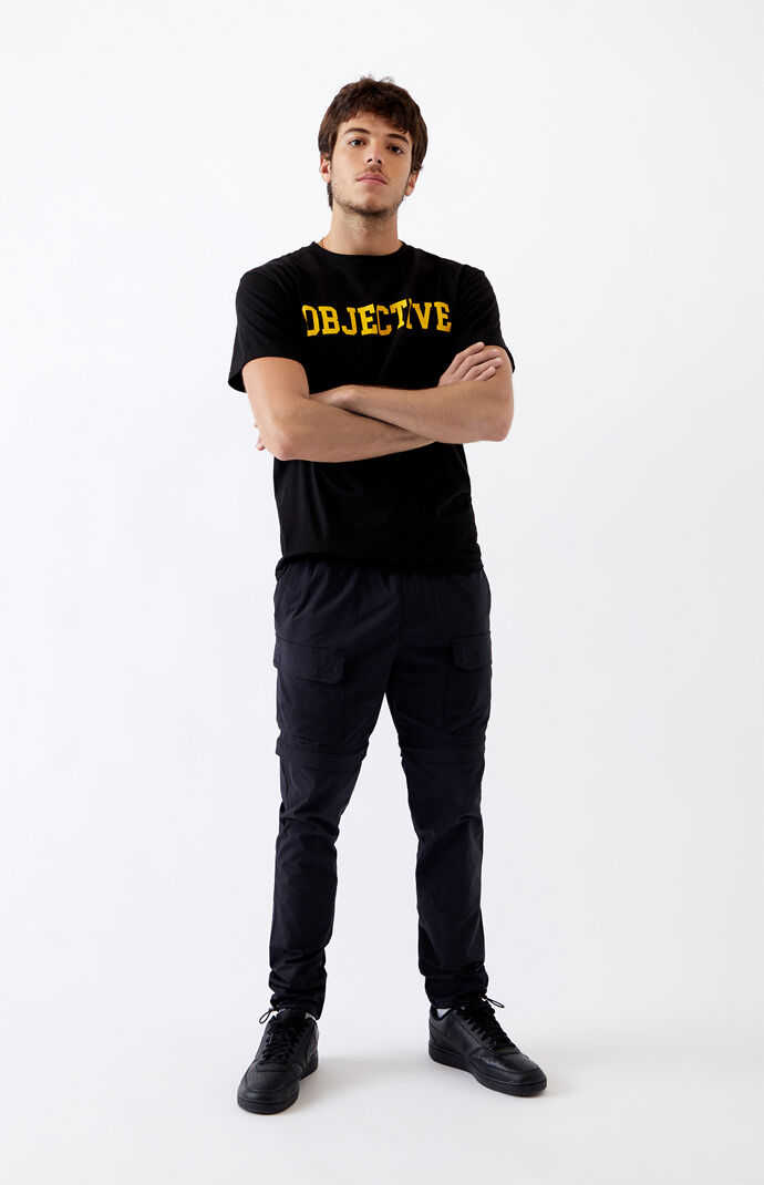 Pacsun black zipper pants sales