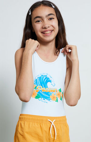Blue Wave One Piece Swimsuit image number 1