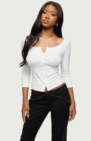 Iklara Button Up Top image number 1