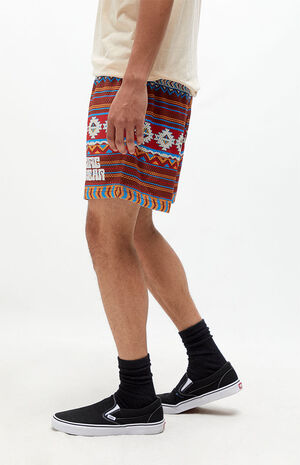 Pacific Sunwear Pattern Mesh Shorts image number 3