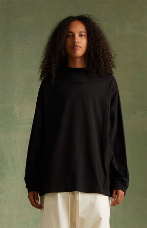 Jet Black Long Sleeve T-Shirt image number 1