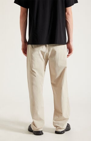 Gray Baggy Track Pants image number 4