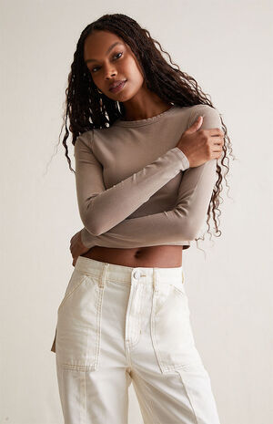 Brenn Long Sleeve Crop Top image number 3
