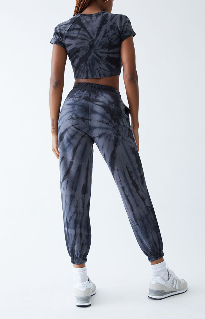 Blue tie dye sweatpants pacsun 2025
