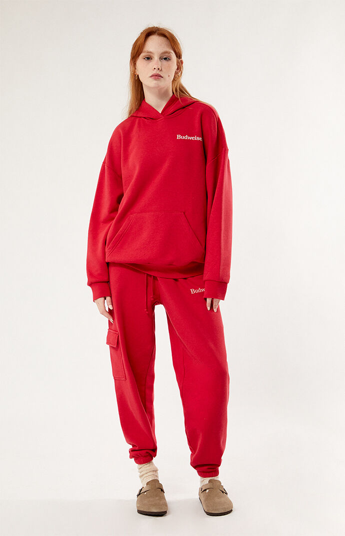 Red adidas hoodie pacsun discount