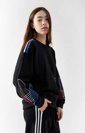 Adicolor Tricolor Crew Neck Sweatshirt image number 3