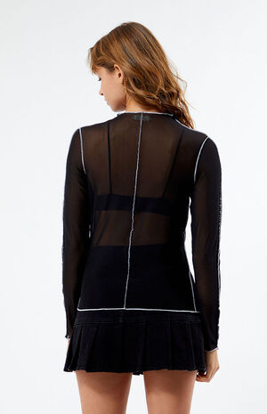 Mesh Long Sleeve Top image number 3