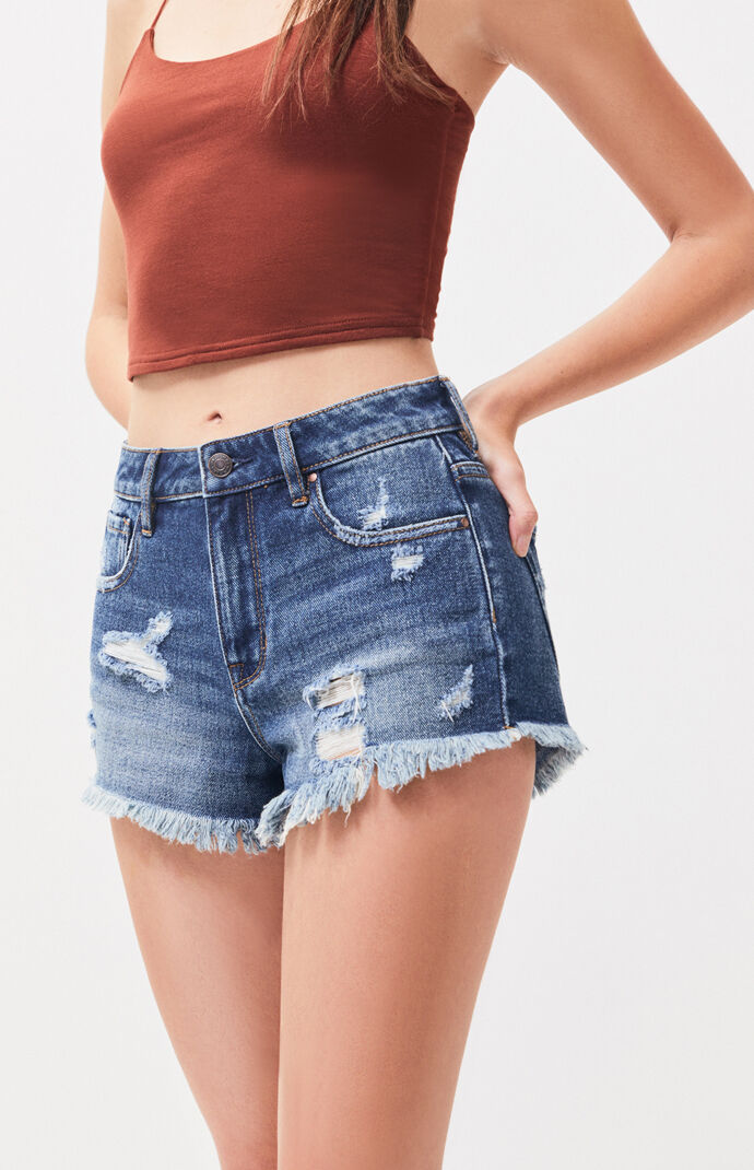 Emmy High Rise Denim Festival Shorts
