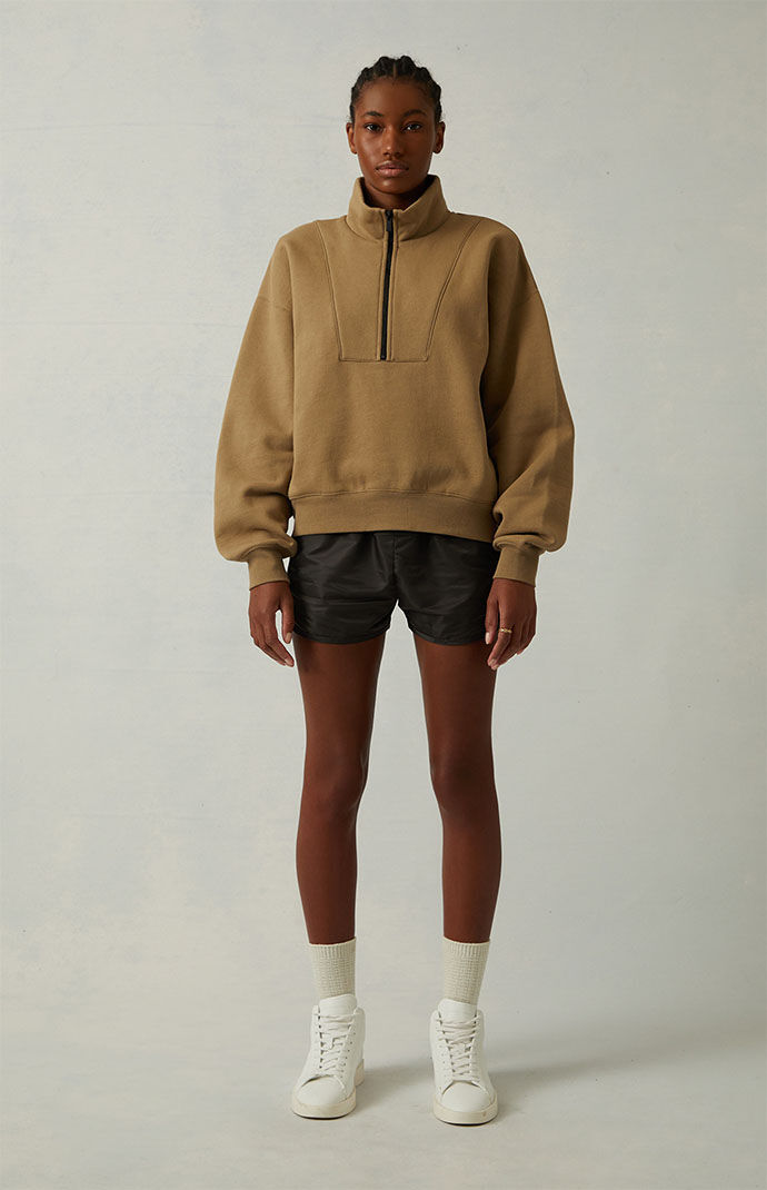 Fear of God Essentials Women s Iron Running Shorts PacSun