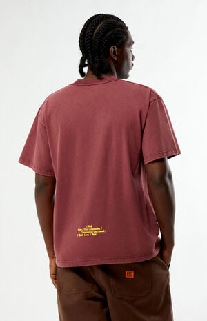 Burgundy Warped Dream T-Shirt image number 4