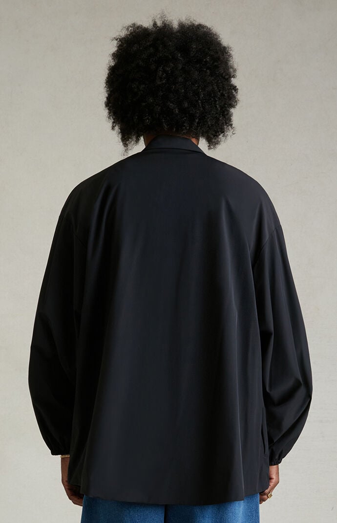Fear of God Essentials Black Overshirt Jacket | PacSun Fear of God Essentials Black Overshirt Jacket | PacSun