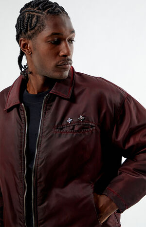 Washed Red Nylon Jacket image number 2