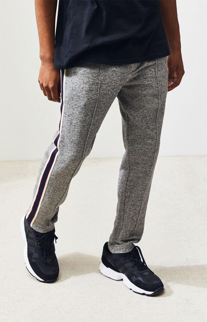 pacsun side stripe tricot black track pants