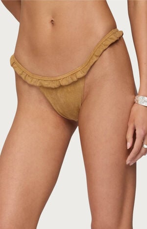 Gilda Faux Suede Bikini Bottoms image number 2