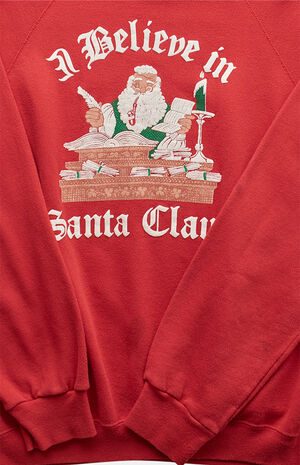 '90s I Believe in Santa Claus Crew Neck Sweatshirt image number 3