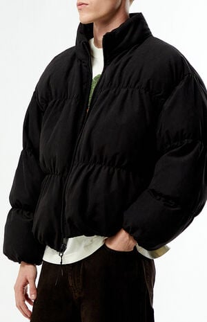 Black 83 Channel Puffer Jacket image number 3