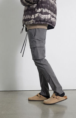 Gray Slim Cargo Comfort Stretch Pants image number 2