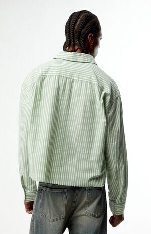 Notice Striped Woven Long Sleeve Shirt image number 4