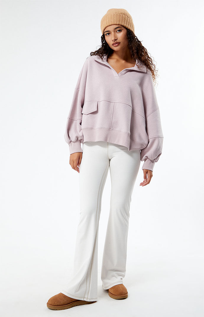 Half best sale button fleece