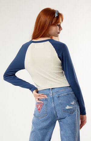 By PacSun Raglan Stamp Long Sleeve T-Shirt image number 4