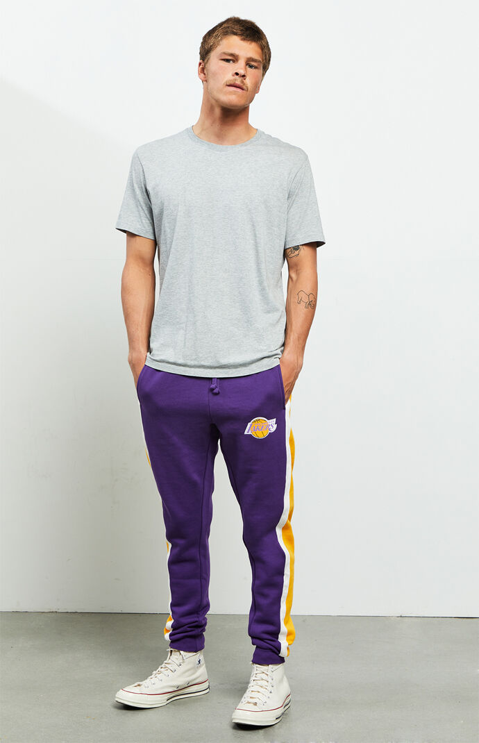 lakers grey sweatpants