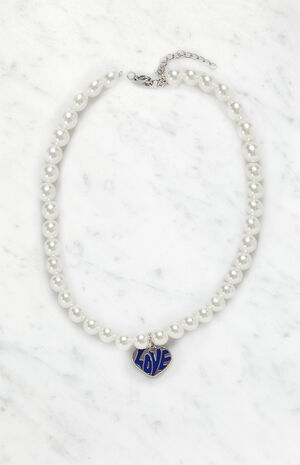 Faux Pearl Choker Necklace image number 1