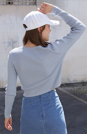 Light Blue Shannon Cardigan image number 4