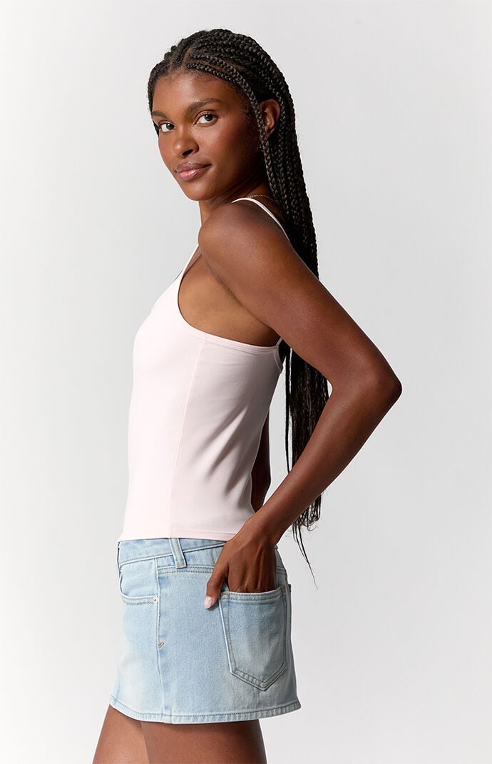 Pacsun Piper Stretch Light Blue Jean Micro Mini Skirt