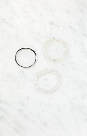 3 Pack Clear Rings